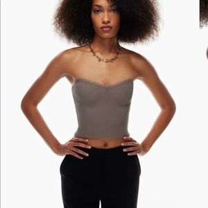 Aritzia Babaton Sculpt Knit Sweetheart Tube Top